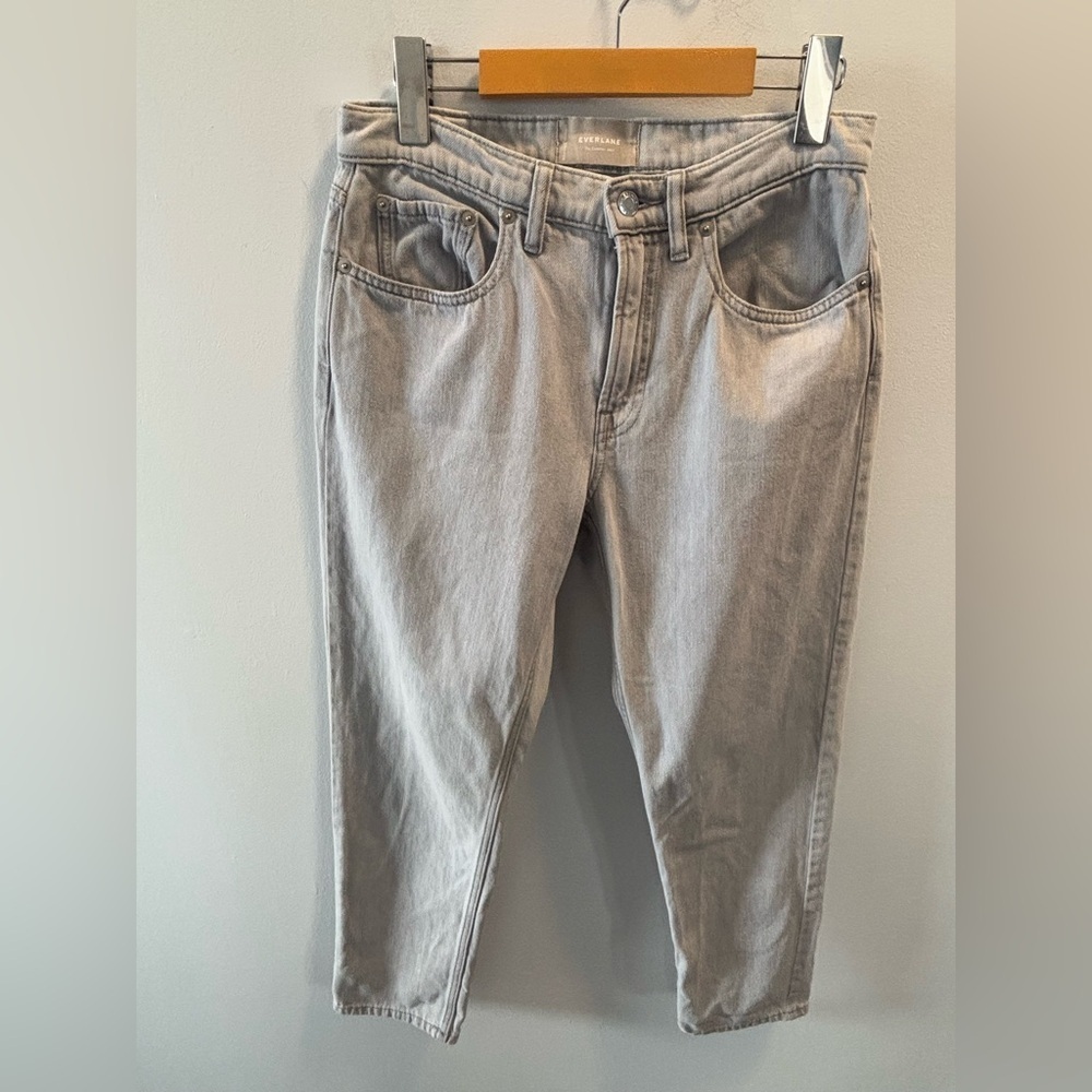 EVERLANE The Summer Jean Size 26 Grey Denim Straight Leg Soft Casual Minimalist - Picture 3 of 11